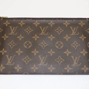 Louis Vuitton Neverfull Monogram Canvas Pochette Wristlet Pouch SD4185 - Brown